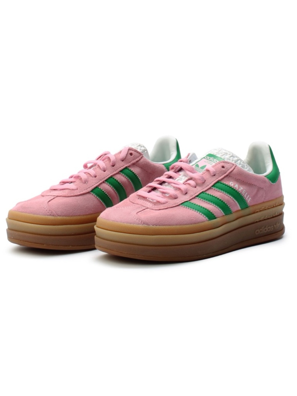 Adidas Gazelle Bold True Pink Green Women’s Sneakers